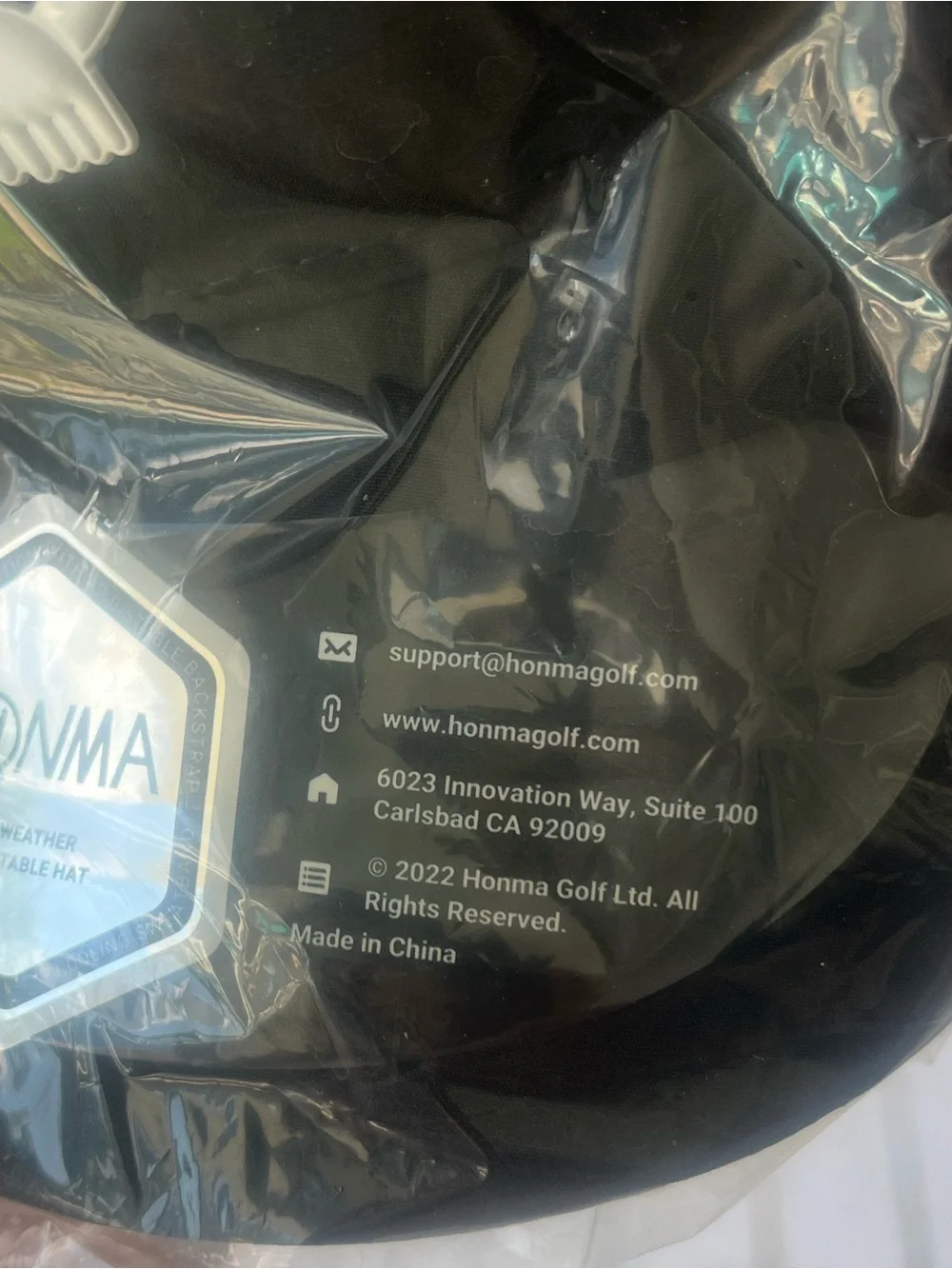 HONMA Black Golf Hat Mole new with tags